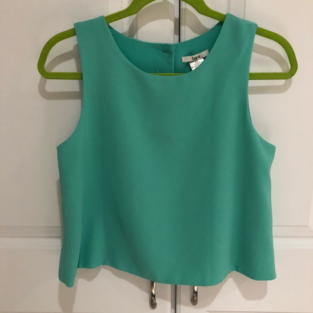 Bar III crop top - Aqua